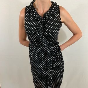 Pat Pat: Black and White Polka Dot Wrap Dress